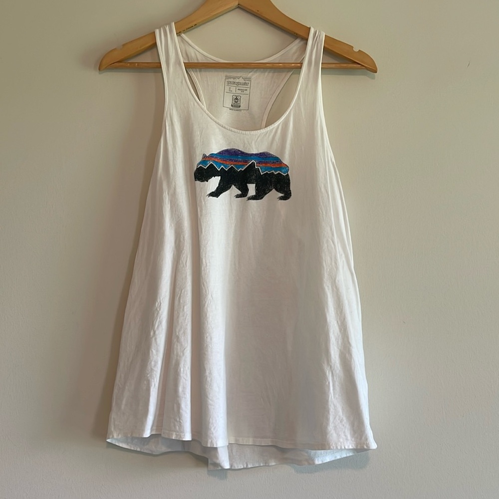 Women’s White Bear Patagonia Tank Top.